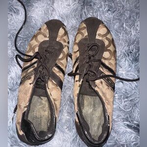 Brown Coach sneakers